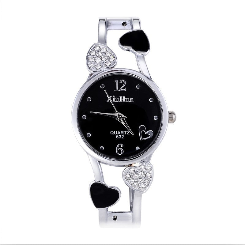 British-style Ladies silver wrist watch